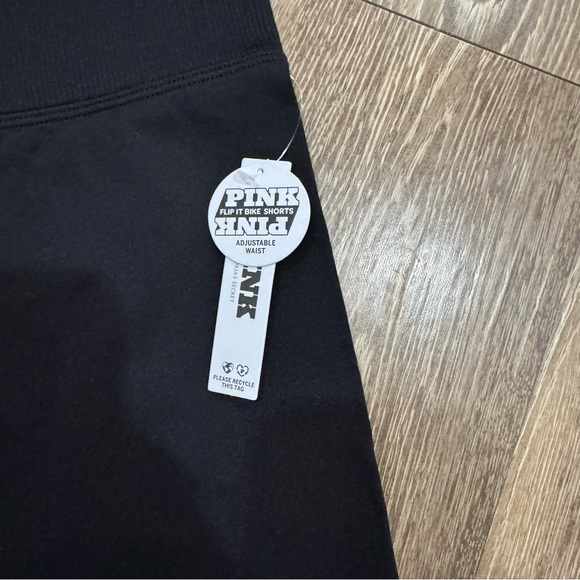 PINK Victoria's Secret Black Adjustable Waist Shorts Size L - Picture 5 of 5